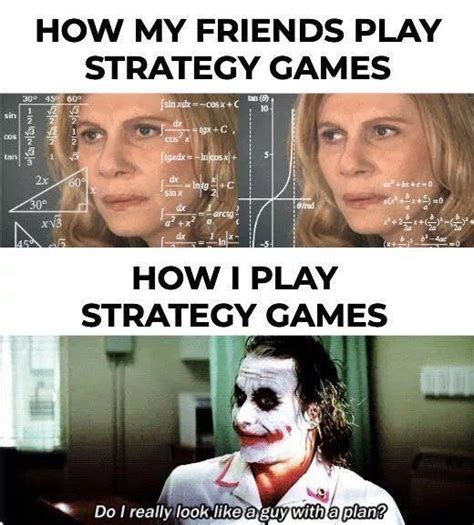 Strategy Game Funny Gaming Memes Really Funny Memes Gamer Humor