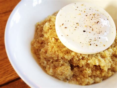 Healthy Quinoa Porridge With Poached Egg Recipe