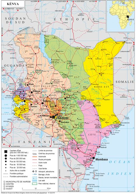 Detailed Map Of Kenya