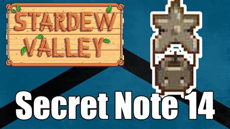 Secret Note 14 How To Get The Stone Junimo Statue In Stardew Valley