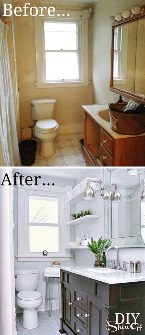 Tiny Bath Makeovers Decorating Your Small Space