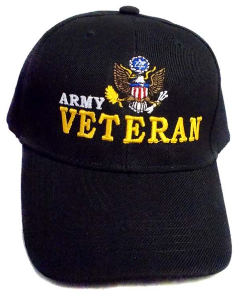 Us Army Veteran Military Embroidered Baseball Caps 1pc Or 6pc Lot
