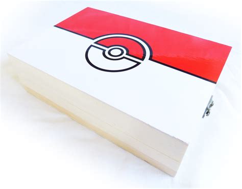 Set Of 50 Pokemon Gym Badges Pins In Pine Wood Box Kanto Gym Etsy