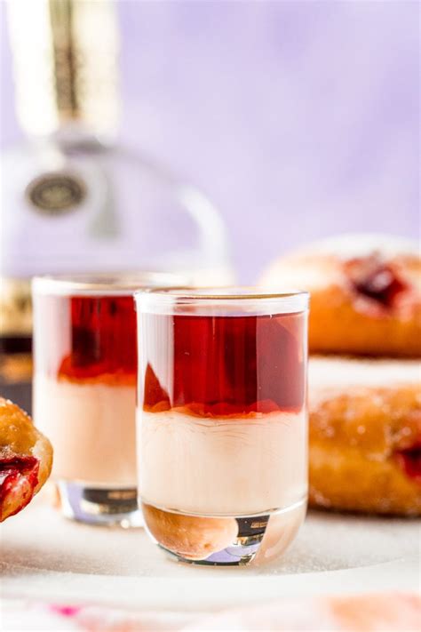 Jelly Donut Shot Cocktail Recipe Sugar And Soul Co