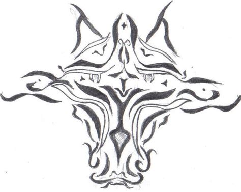 Tribal Wolf Cross By Tribalhearteater On Deviantart
