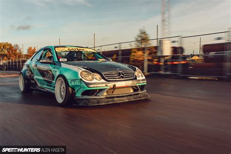 Drifting Down The Uncharted Road In An 850hp Mercedes Benz Clk