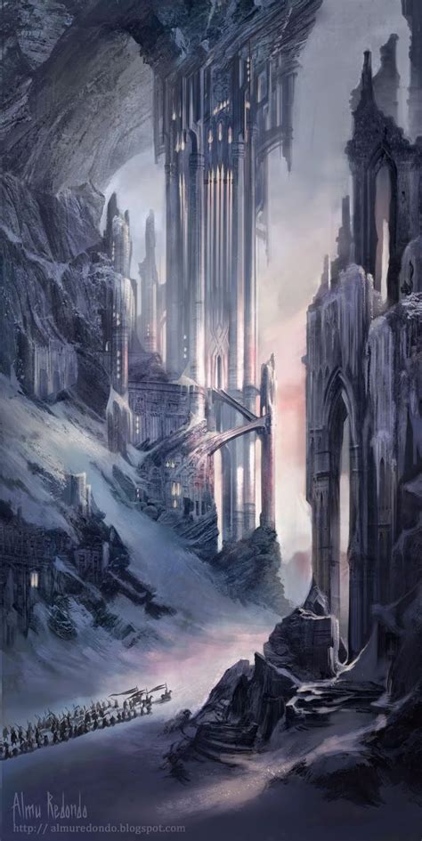 Almu Redondo Art Frozen Fortress Fantasy Concept Art Fantasy Castle