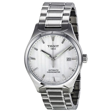 Tissot T Tempo Cosc Chronometer Silver Dial Mens Watch T0604081103100