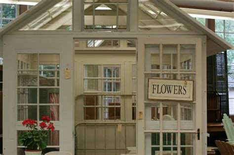 Since some windows didn't fit together perfectly, they cut them to fit and used strips of wood to fill in gaps. Build A Greenhouse From Old Windows - Do-It-Yourself Fun Ideas