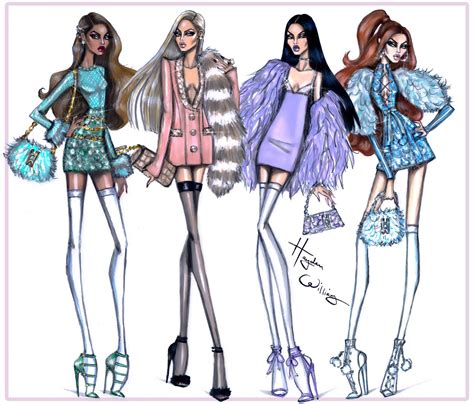 Hayden Williams Fashion Illustrations Unfurgettable Collection By
