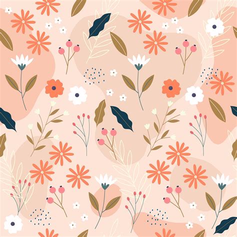 Seamless Spring Floral Pattern 4973592 Vector Art At Vecteezy