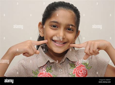 mumbai maharashtra india asia aug 13 2021 beautiful cute little eight years old indian girl