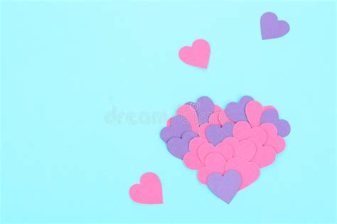 Pink Purple Valentines Day Hearts Design Stock Illustrations 1400