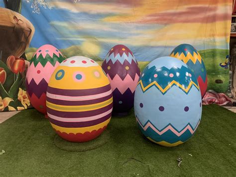 Secondhand Prop Shop Easter 5x Giant Easter Eggs Bristol