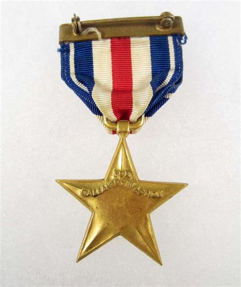 United States Silver Star Medal W Ribbon