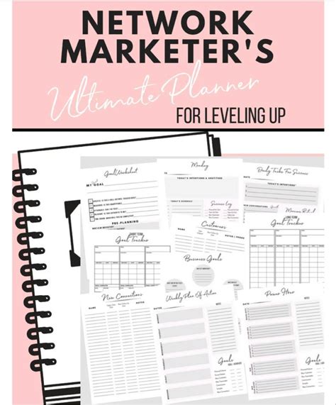 Network Marketers Ultimate Daily Monthly Weekly Planner Goal
