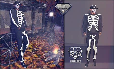 Second Life Marketplace R2a Aesthetic Skeleton Costume