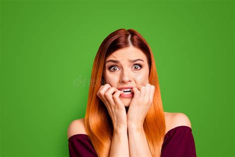 2959 Worried Young Girl Biting Nails Stock Photos Free And Royalty