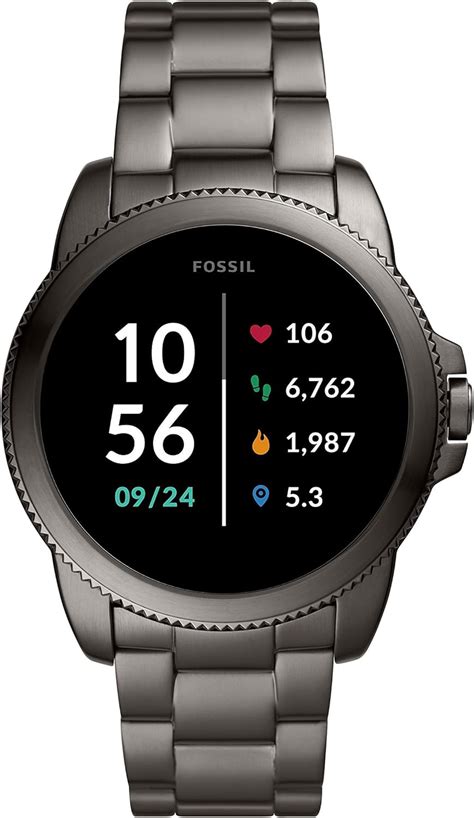 Fossil Herren Touchscreen Smartwatch 5e Generation Mit Lautsprecher