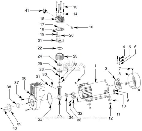 Campbell Hausfeld Of A Parts Diagram For Pump Parts