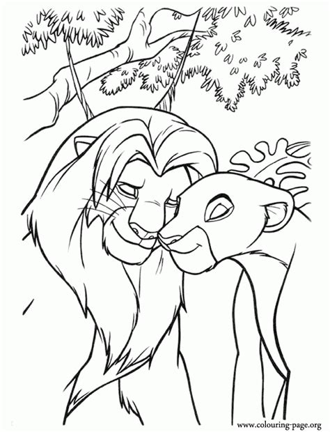 Coloring pages for kids and adults. Simba And Nala Coloring Pages - Coloring Home