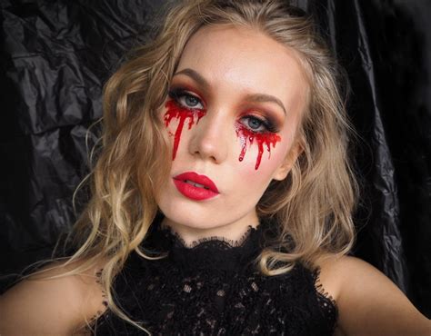 Set Halloween Makeup Fake Blood Face Fake Blood Paint Zombie Face Blood