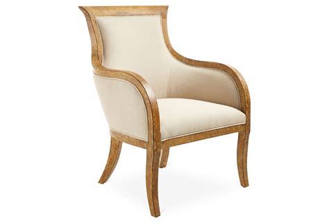 Our linen armchairs are lined with luxury. Quintana Armchair, Cream | Chair, Linen accent chairs ...