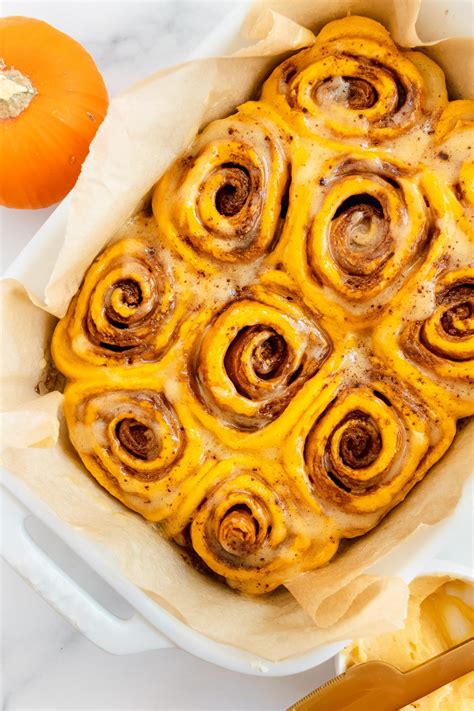 Frosted Pumpkin Pie Spice Cinnamon Rolls Once Upon A Pumpkin