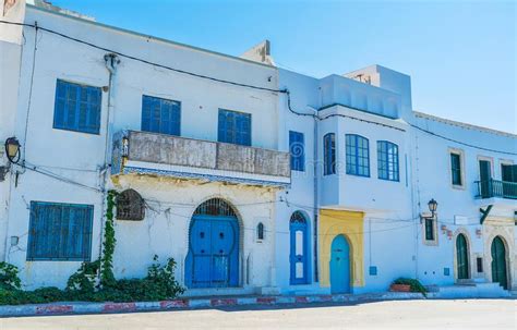 Traditional Tunisian Houses Mahdia Stock Image Image Of Edifice