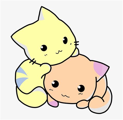 Kitten Clipart Adorable Cute Cat Cartoon Png Transparent Png