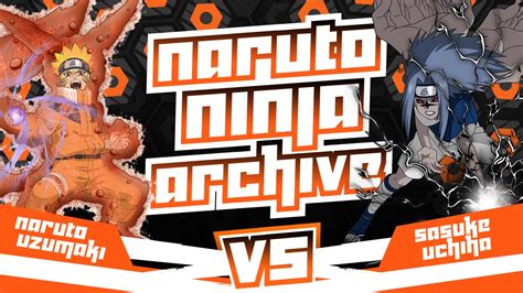 Naruto Ninja Archive Nine Tails Naruto Uzumaki Vs Curse Mark Sasuke