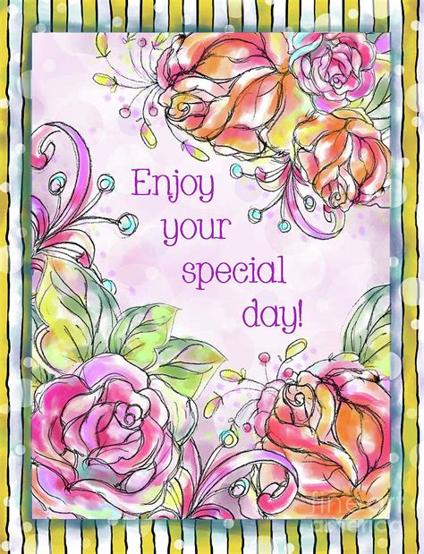 Enjoy Your Special Day Mixed Media By Pam Vale Fine Art America