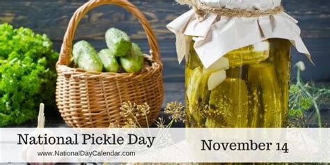 National Pickle Day November 14