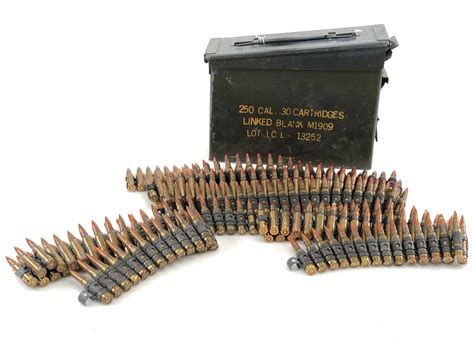 Lot 200 Rounds Linked 762 Nato W Tracer Ammo