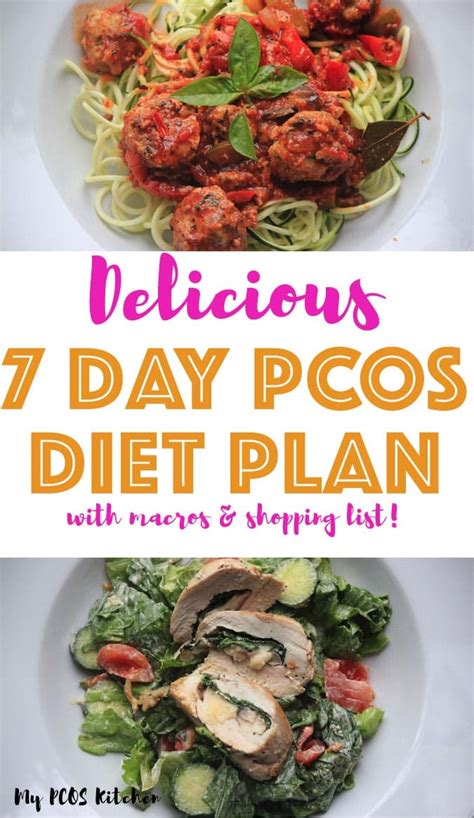 7 day low carb pcos meal plan a diet plan to lose weight