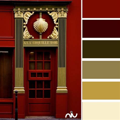 Door Color Palette Burgundy Colour Palette Red Colour Palette Gold