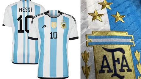 camiseta de argentina con las tres estrellas se agotó en cuestión de horas a pesar de que vale