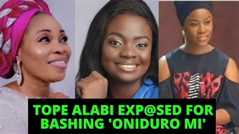 Tope Alabi Expsed For Bashing Oniduro Mi Song By Yinka Alaseyori