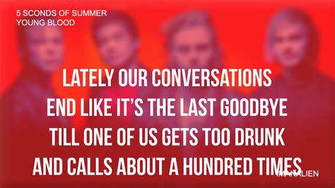 5 Seconds Of Summer Youngblood Lyrics Youtube