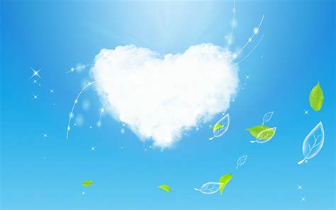 Blue Love In The Sky Wallpaper Love Wallpapers Free