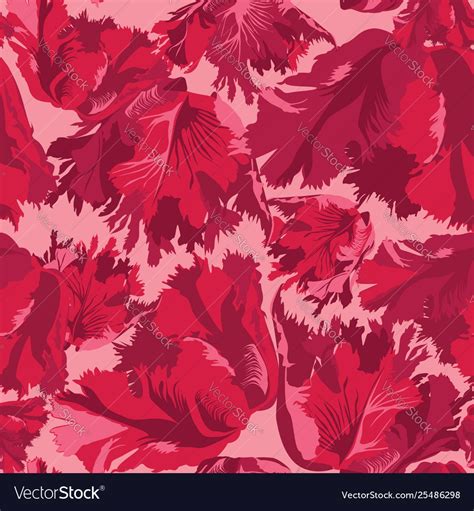 Abstract Flower Petal Seamless Pattern Textured Vector Image