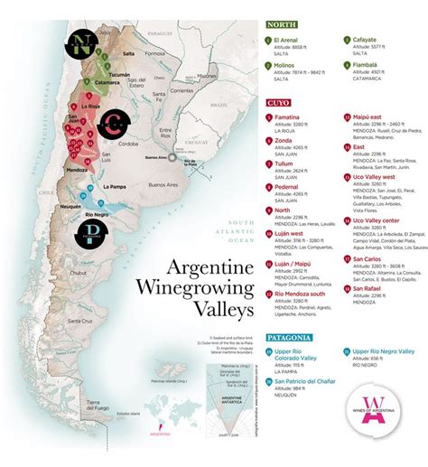 Argentina Wine Zones Vinos Vinos Argentinos Beber Vino