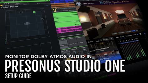 How To Monitor Dolby Atmos In Presonus Studio One Using Immerse Virtual