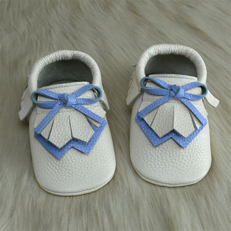 Navaho Makosen Bebek Ayakkabısı Bej Mavi Cevoclub