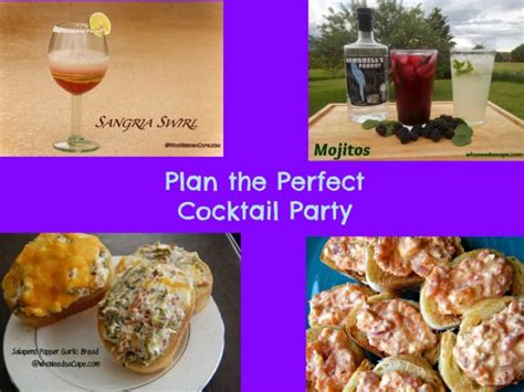 Plan The Perfect Cocktail Party Who Needs A Cape