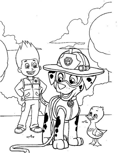 Ryder And Marshall Paw Patrol Coloring Page Download Print Or Color