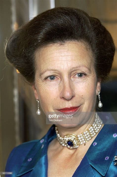 Anne The Princess Royal In A Silk Evening Dress And Jacket For A