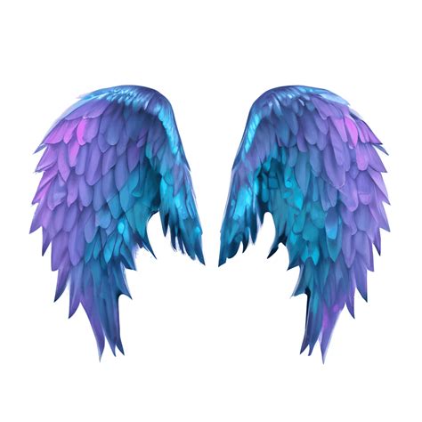 Purple Black Aqua Glitter Angel Wings Creative Fabrica