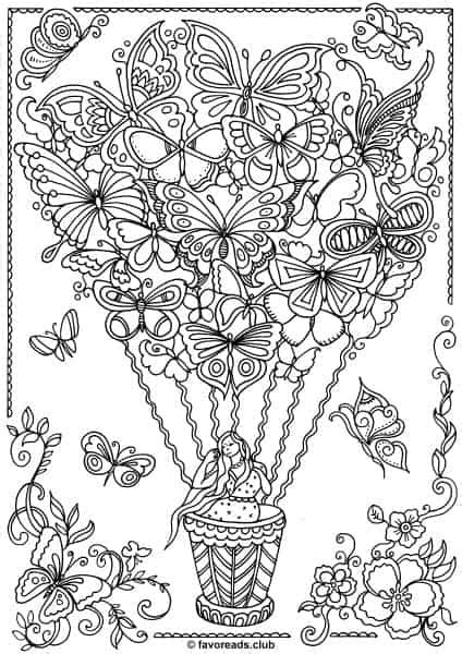 Here you can find numerous butterfly coloring pages that can be easily printed for free. The World of Butterflies - Butterfly Balloon - Printable ...