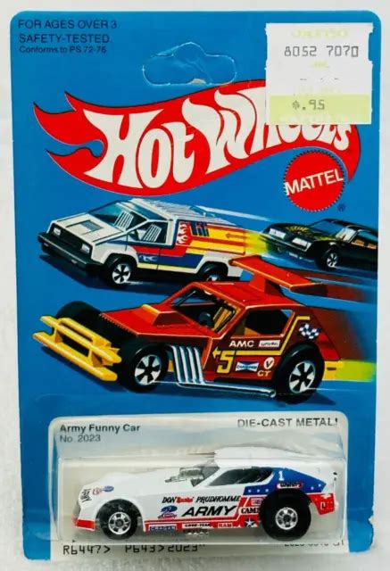 Hot Wheels Blackwall Army Funny Car White 2023 New In Blisterpack